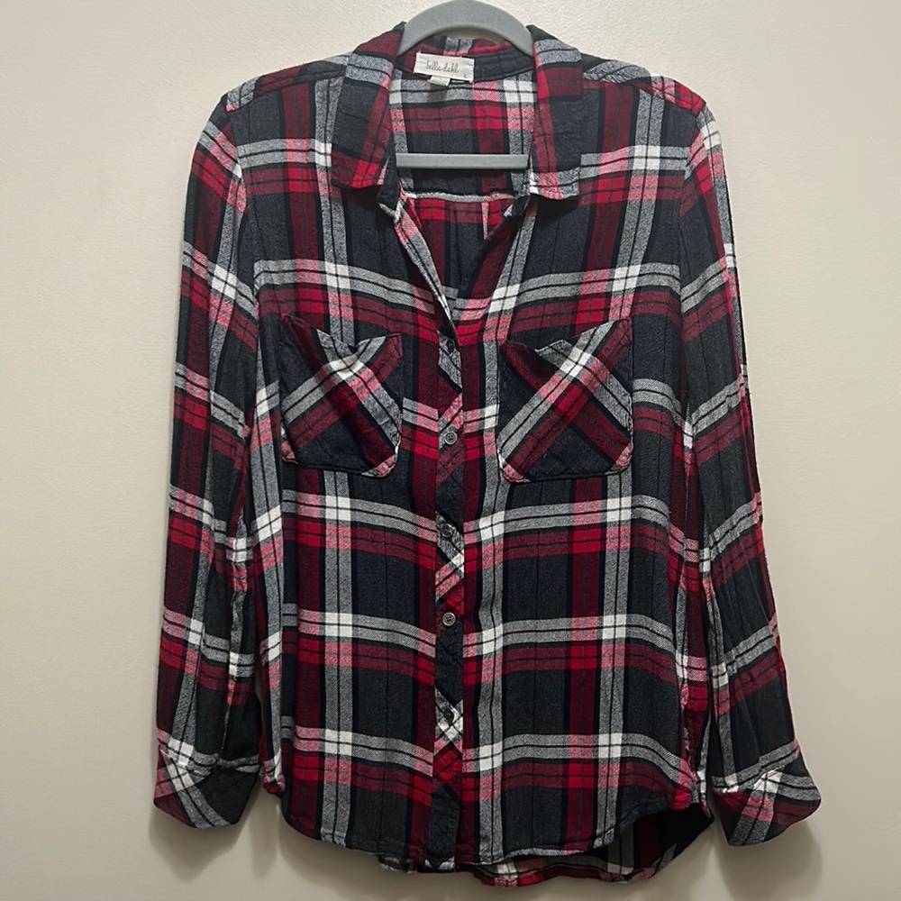 Bella Dahl Plaid Top